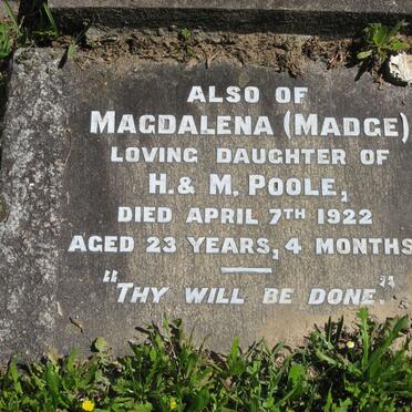 POOLE Magdalena -1922