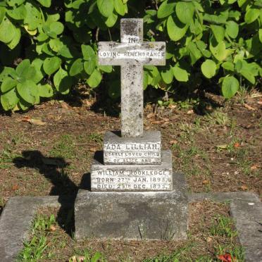 ROOKLEDGE Ada Lillian 1895-1895