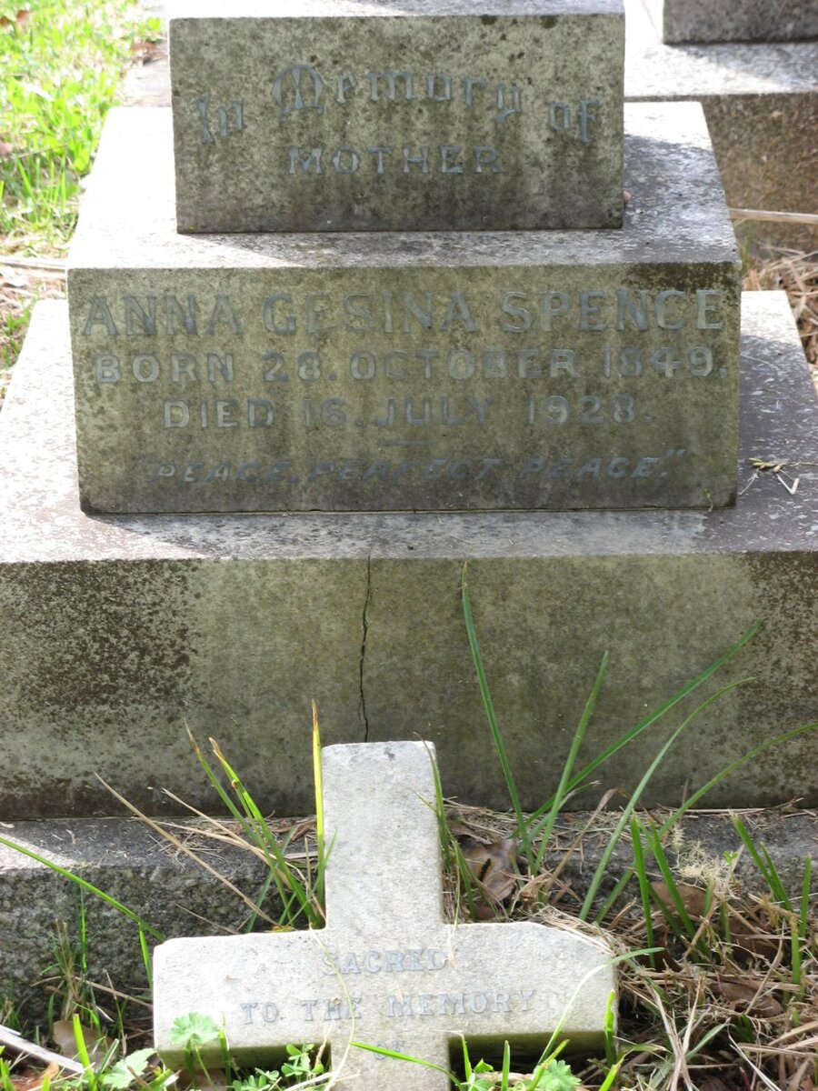 SPENCE Anna Gesina 1849-1928