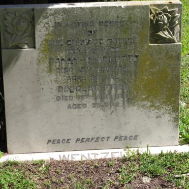 WENTZEL Fanny Charlotte -1951 :: WENTZEL Douglas Fred -1951