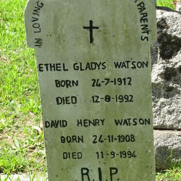 WATSON David Henry 1908-1994 &amp; Ethel Gladys 1912-1992