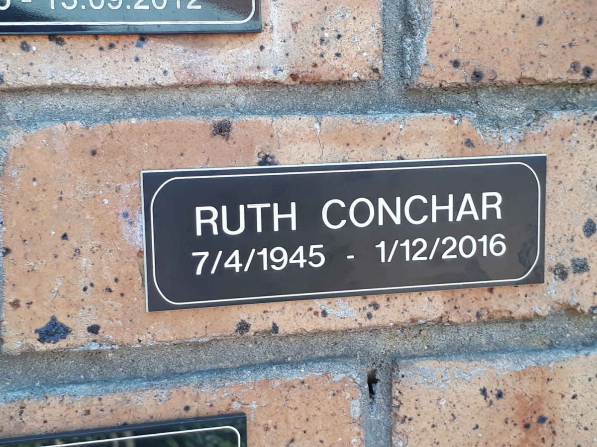 CONCHAR Ruth 1945-2016