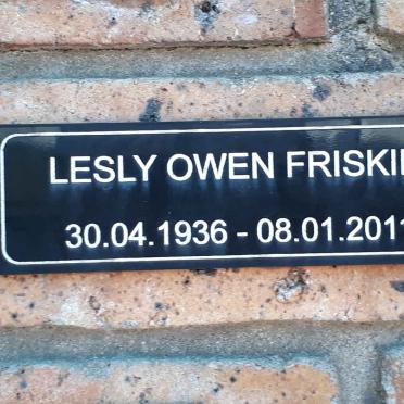 FRISKIN Lesly Owen 1936-2011