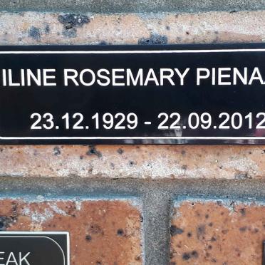 PIENAAR Iline Rosemary 1929-2012