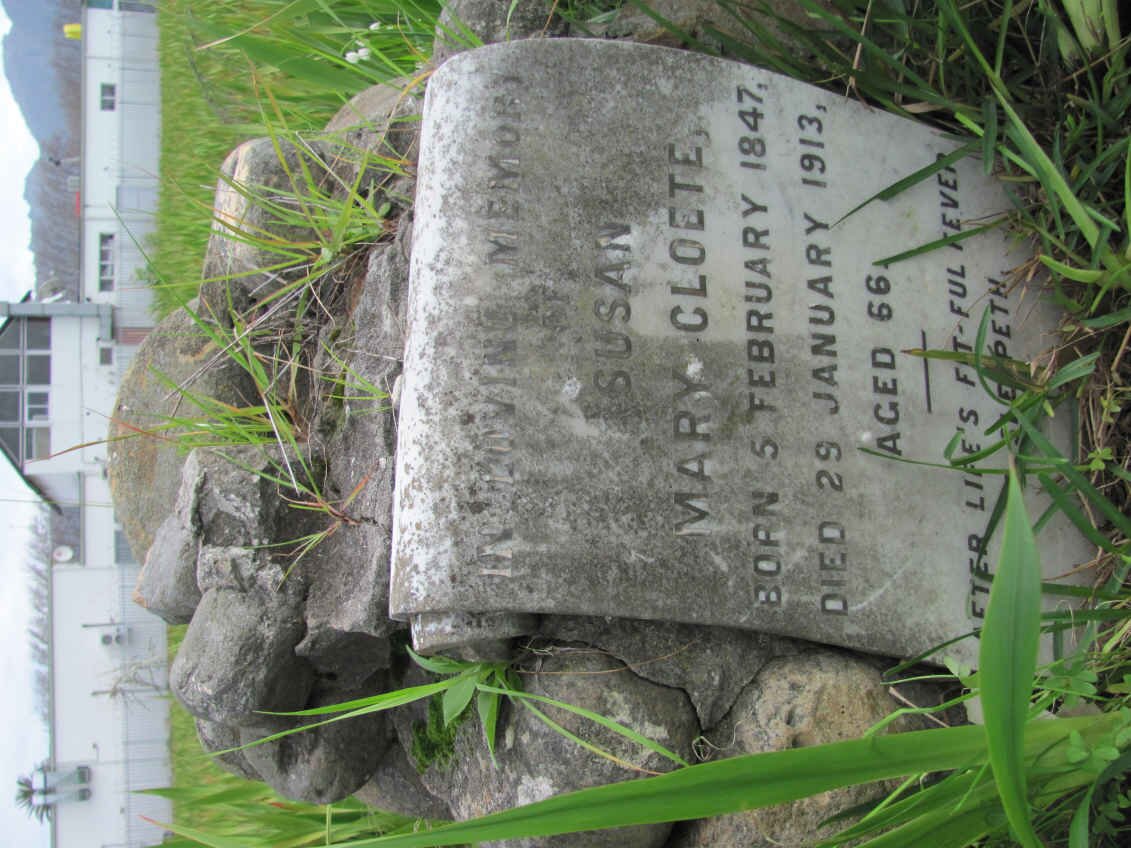 CLOETE Susan Mary 1847-1913
