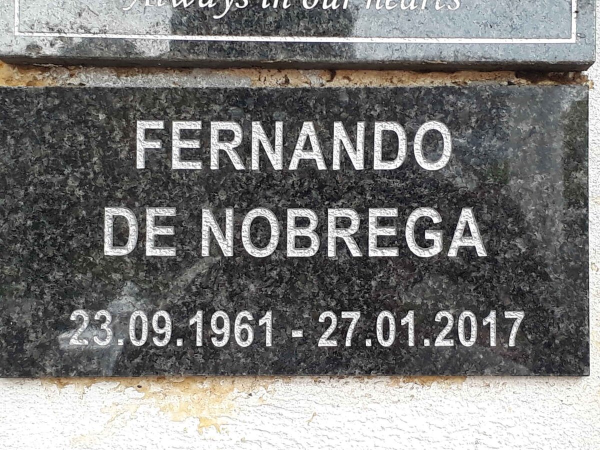 NOBREGA Fernando, de 1961-2017
