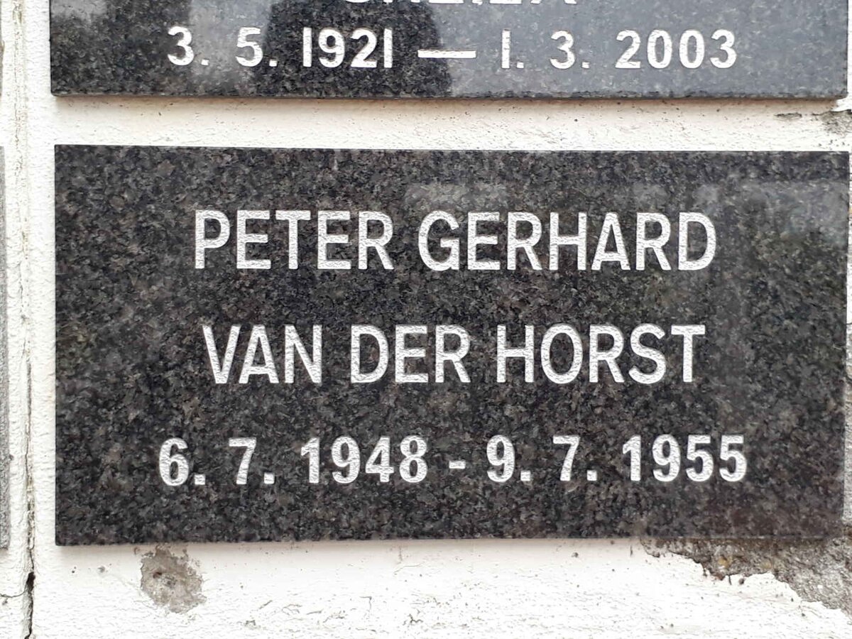 HORST Peter Gerhard, van der 1948-1955