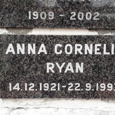 RYAN Anna Cornelia 1921-1997