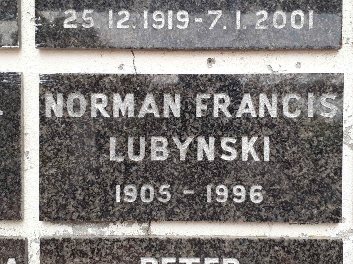 LUBYNSKI Norman Francis 1905-1996