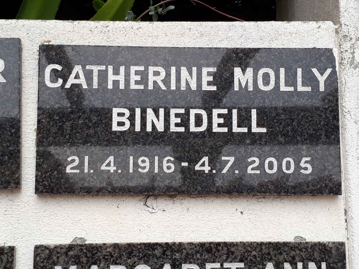 BINEDELL Catherine Molly 1916-2005