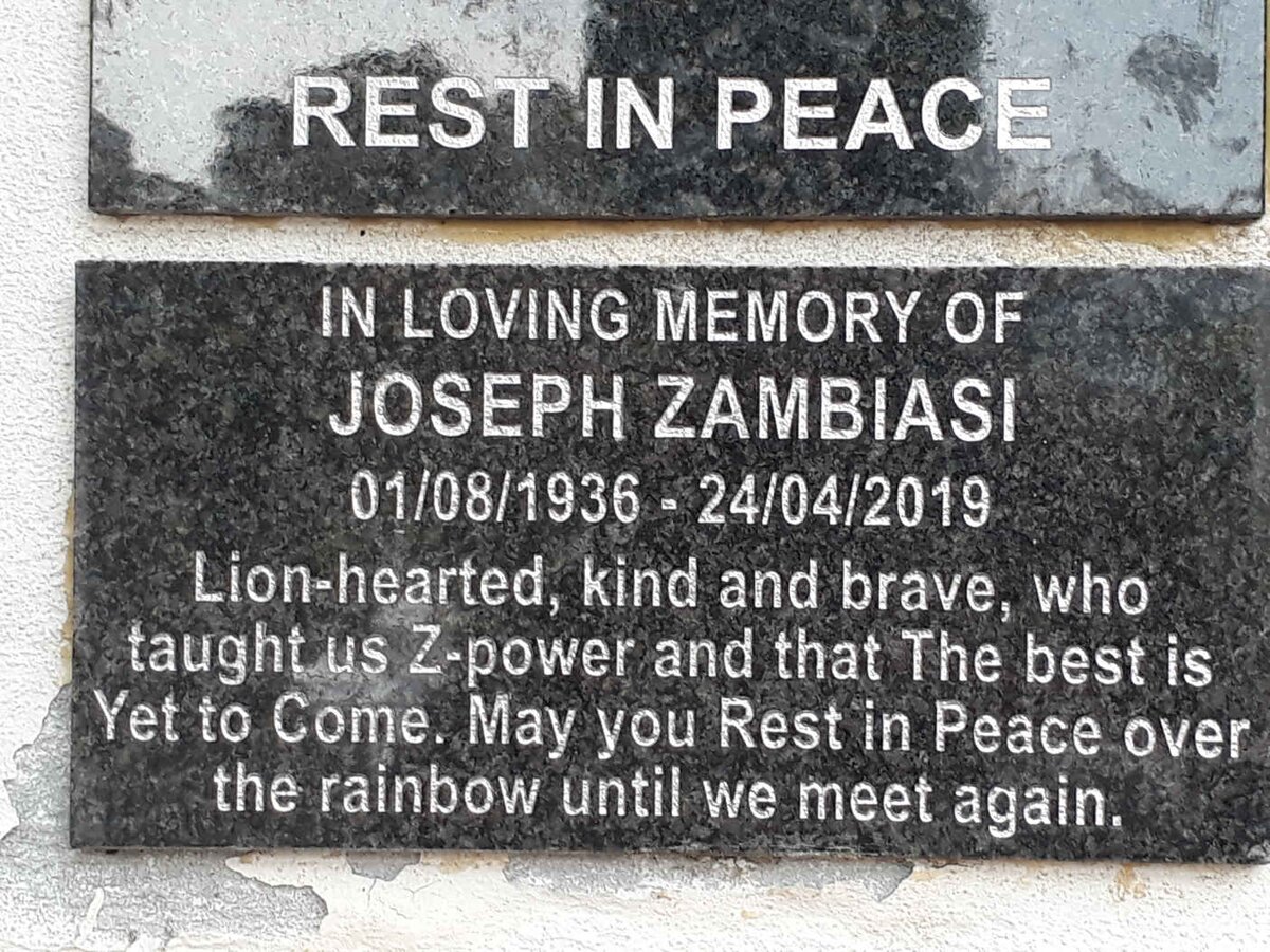 ZAMBIASI Joseph 1936-2019