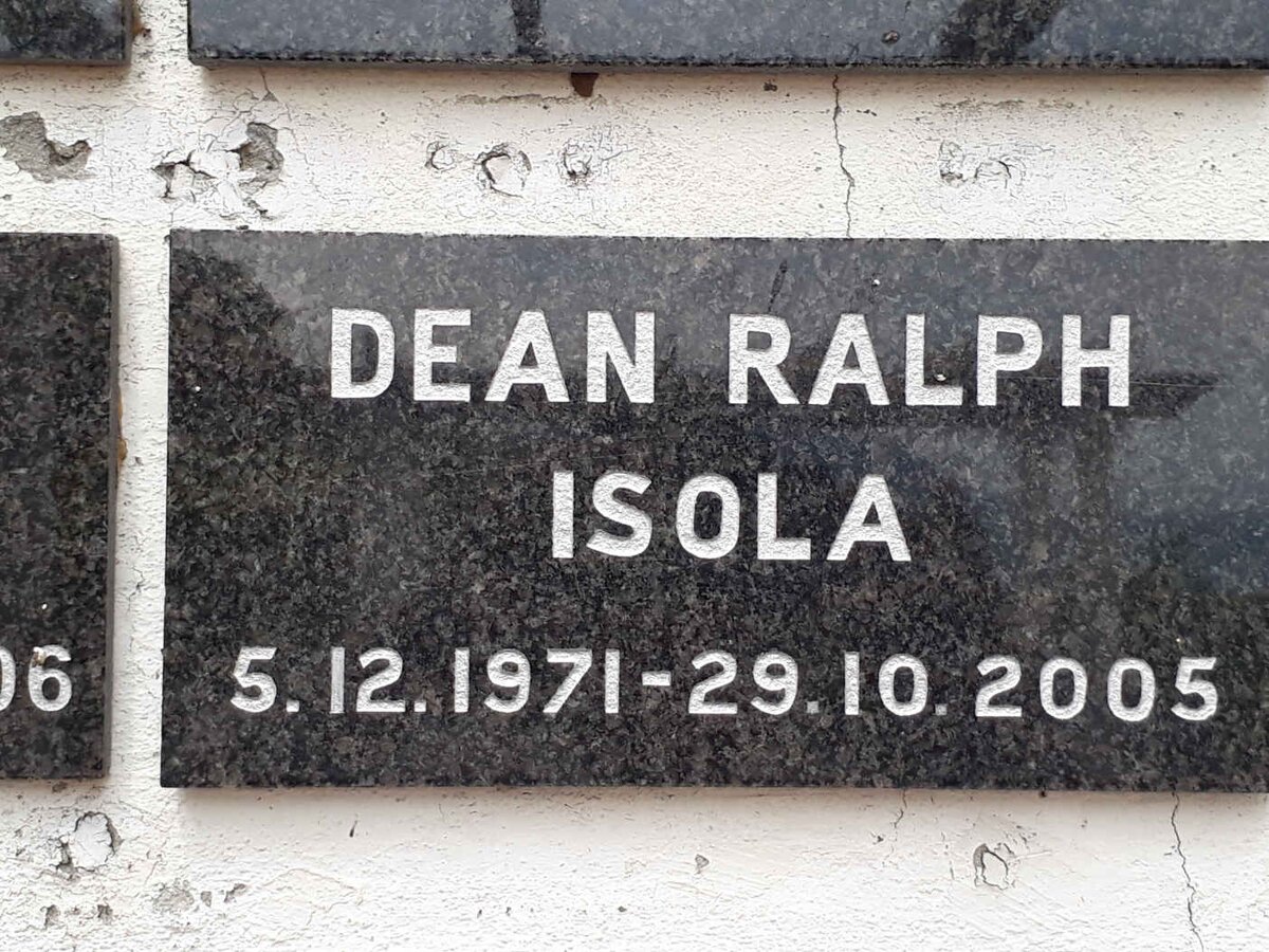 ISOLA Dean Ralph 1971-2005