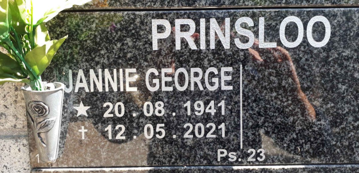 PRINSLOO Jannie George 1941-2021
