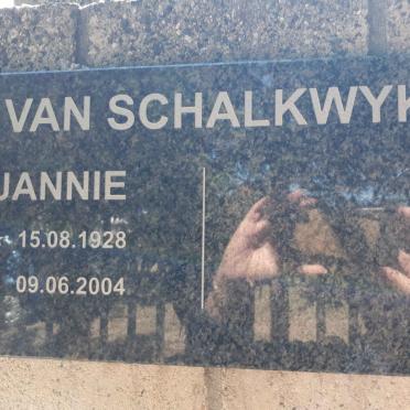 SCHALKWYK Jannie, van 1928-2004