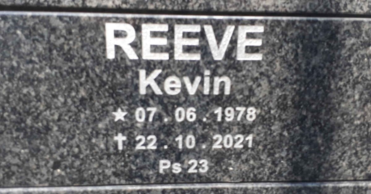 REEVE Kevin 1978-2021