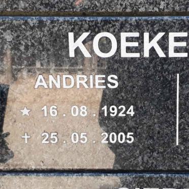 KOEKEMOER Andries 1924-2005