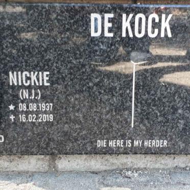 KOCK N.J., de 1937-2019