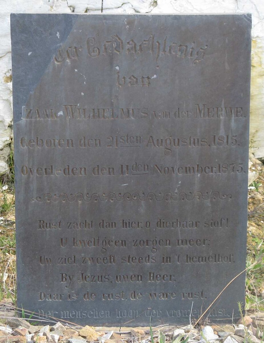 MERWE Izaak Wilhelmus, van der 1815-1875