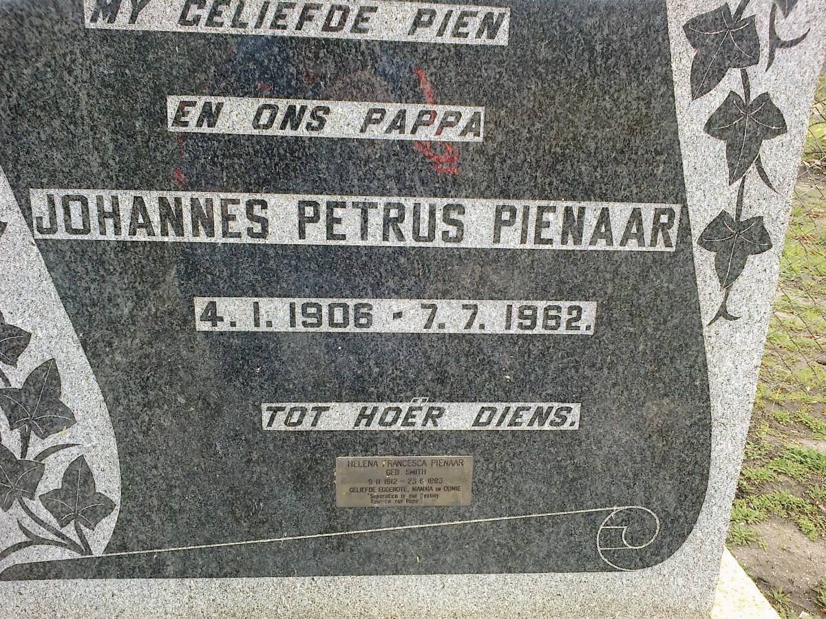 PIENAAR Johannes Petrus 1906-1962