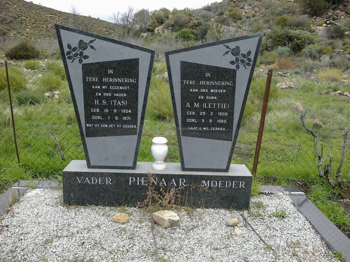 PIENAAR Hendrik Schalk 1904-1971 &amp; Aletta Magdalena BOTES 1908-1982