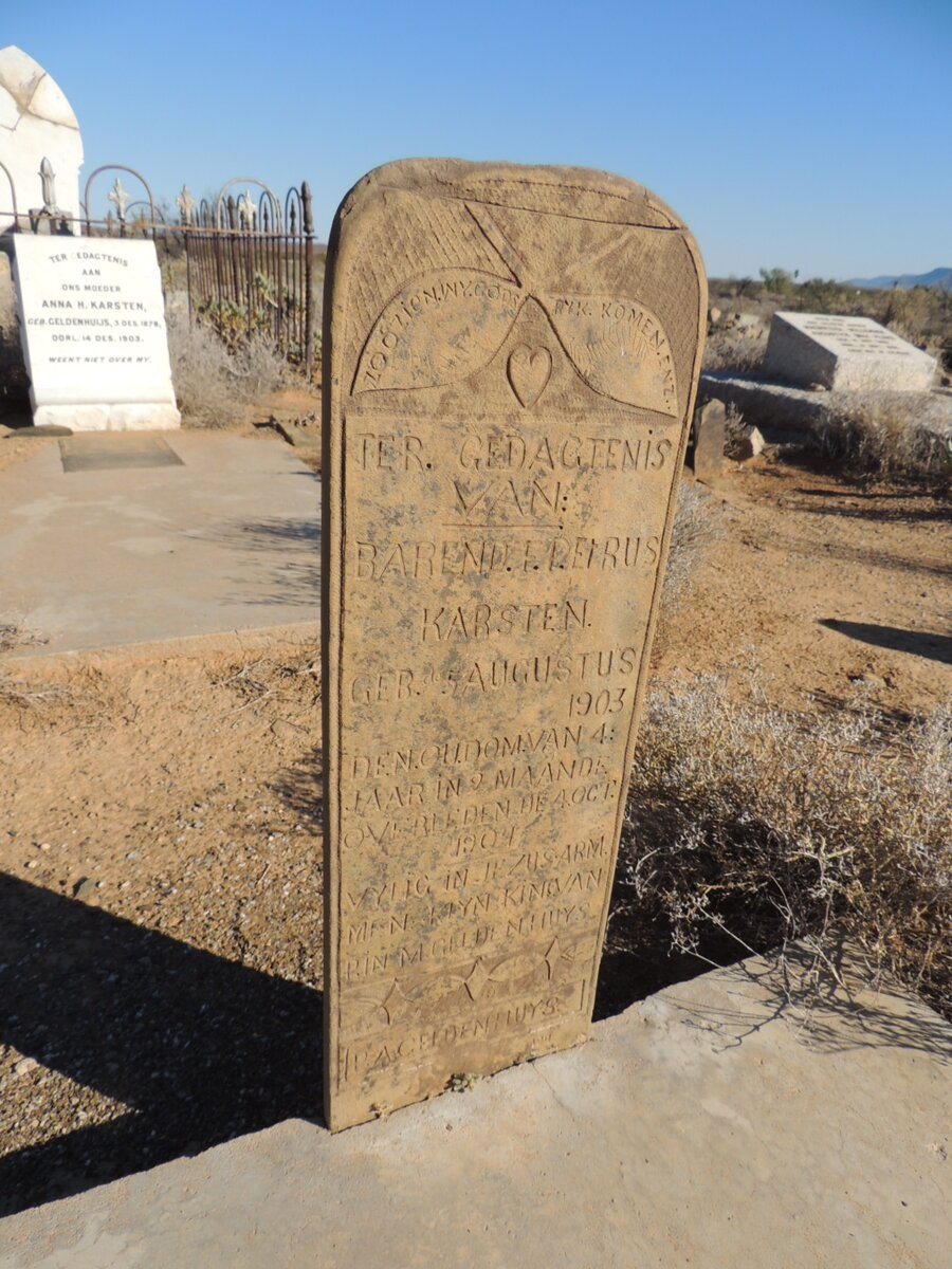 KARSTEN Barend F. Petrus 1903-1907