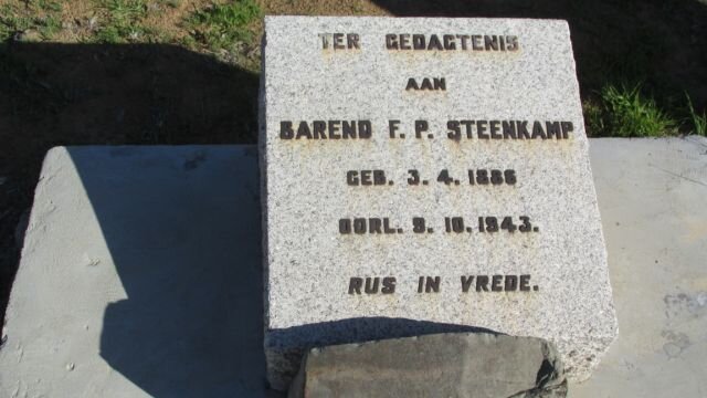 STEENKAMP Barend F.P. 1886-1943