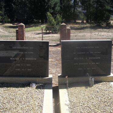 HANEKOM Wouter J.T. 1897-1983 &amp; Helena J. WAGENER 1892-1959