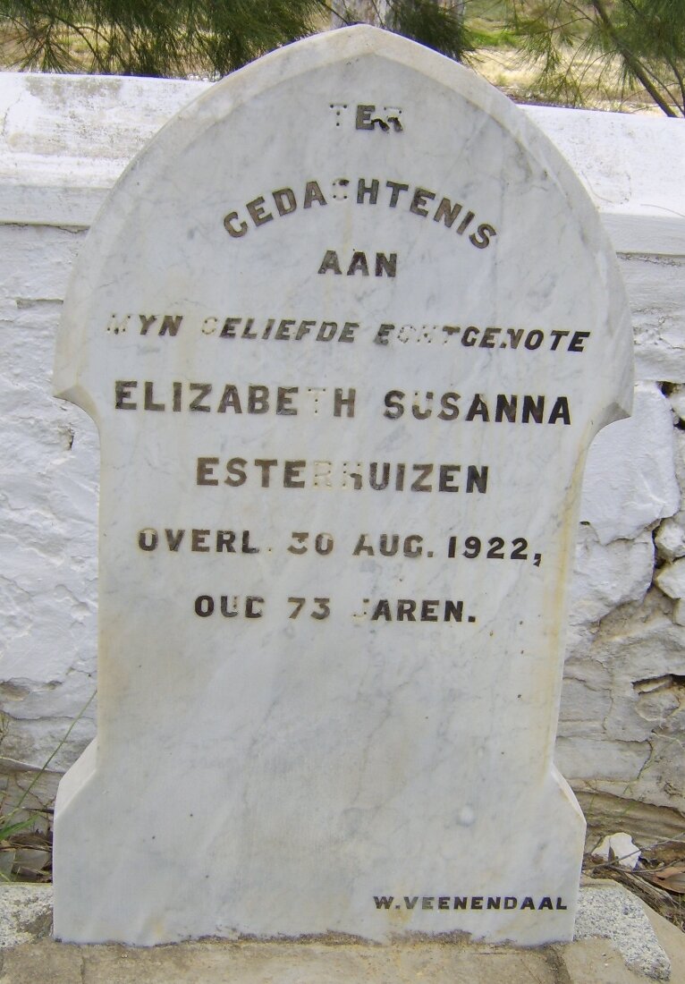 ESTERHUIZEN Elizabeth Susanna -1922