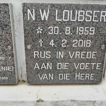 LOUBSER N.W. 1959-2018