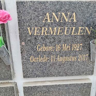 VERMEULEN Anna 1927-2017