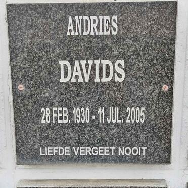 DAVIDS Andries 1930-2005