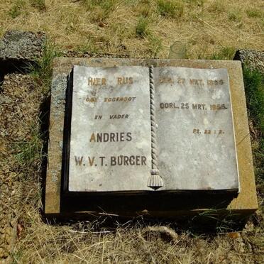 BURGER Andries W.V.T. 1896-1955