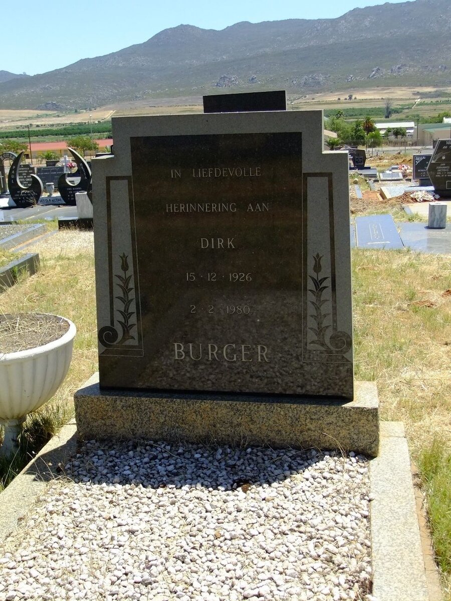 BURGER Dirk 1926-1980