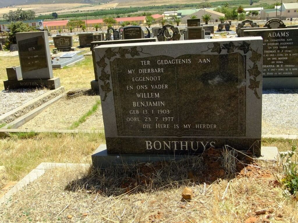 BONTHUYS Willem Benjamin 1903-1977