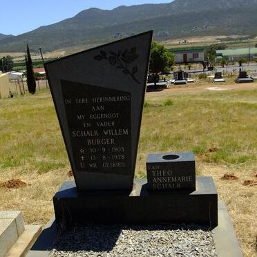 BURGER Schalk Willem 1903-1978