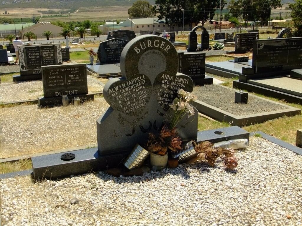 BURGER Alwyn 1913-1992 &amp; Anna MOUTON ??-??