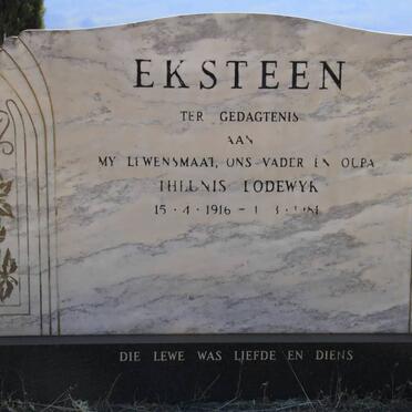 EKSTEEN Theunis Lodewyk 1916-1981
