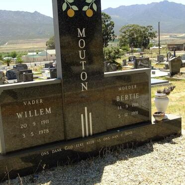 MOUTON Willem 1911-1978 &amp; Bertie 1918-1991