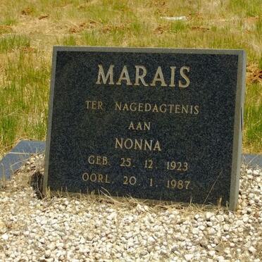 MARAIS Nonna 1923-1987