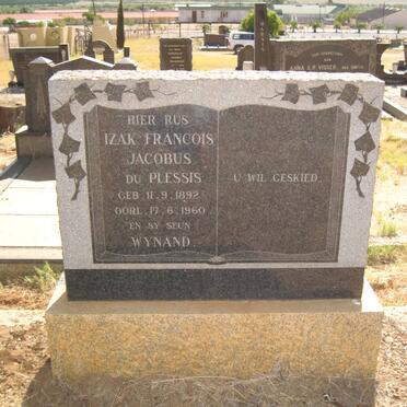 PLESSIS Izak Francois Jacobus, du 1892-1960