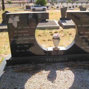 PRETORIUS Nicolaas Francois 1914-1974 &amp; Helena Albertha 1919-1993