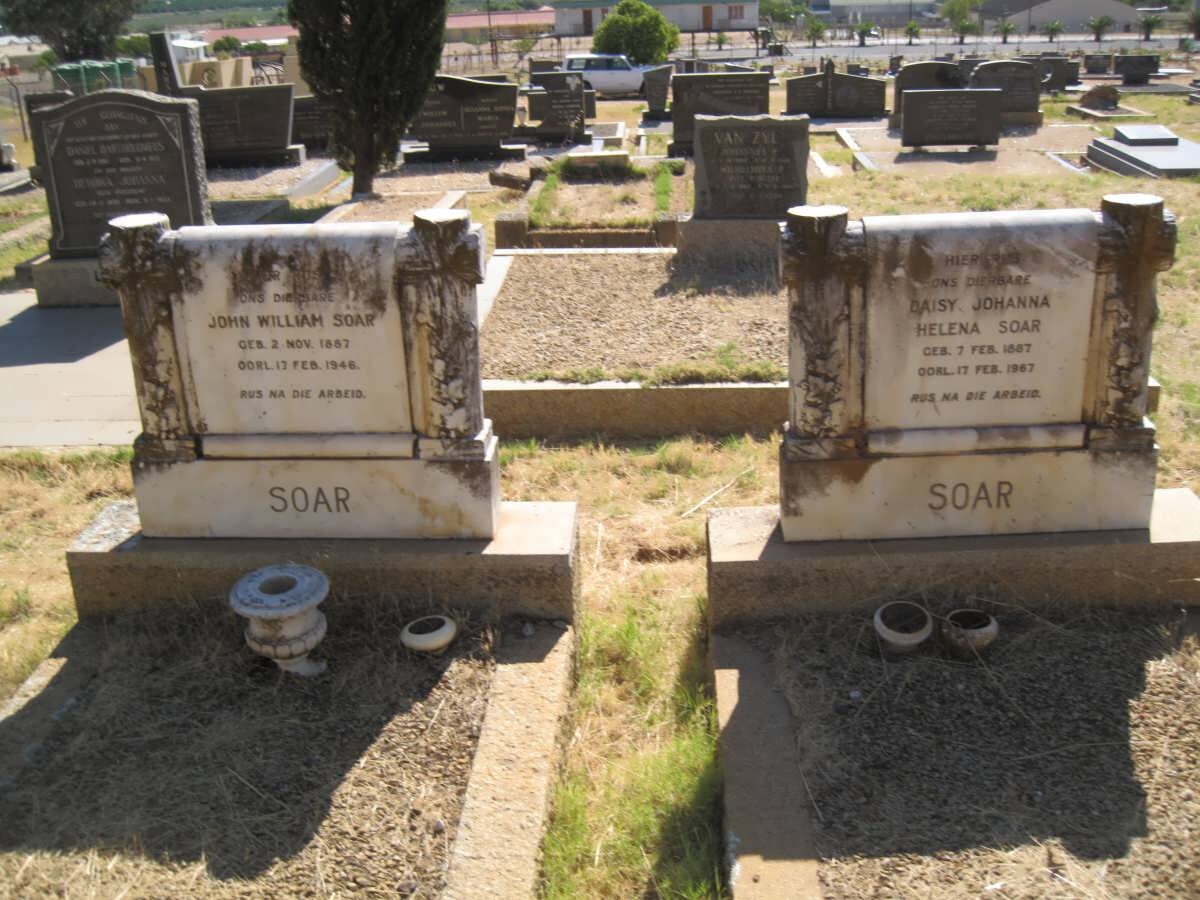 SOAR John William 1887-1946 &amp; Daisy Johanna Helena 1887-1967