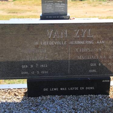 ZYL Abraham Johannes, van 1923-1990 &amp; Christina Susanna Magdalena DU TOIT 1923-