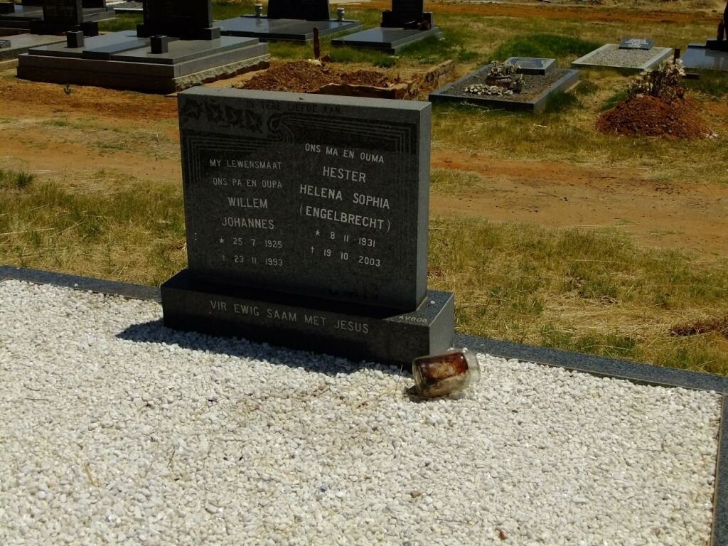 ? Willem Johannes 1925-1993 &amp; Hester Helena Sophia ENGELBRECHT 1931-2003