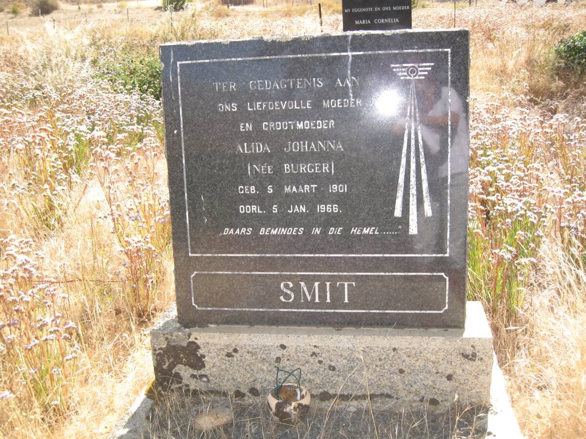SMIT Alida Johanna nee BURGER 1901-1966