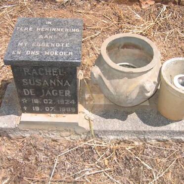 JAGER Rachel Susanna, de 1924-1989