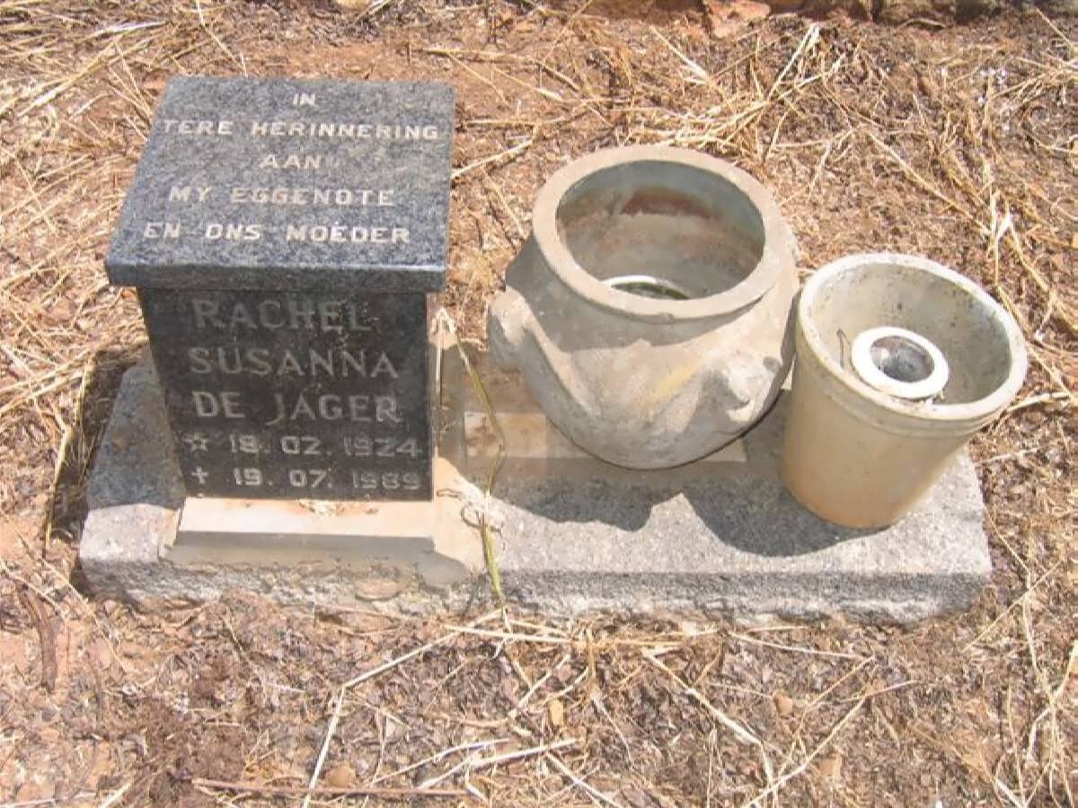 JAGER Rachel Susanna, de 1924-1989