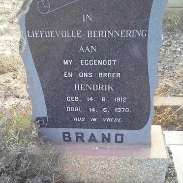 BRAND Hendrik 1912-1970