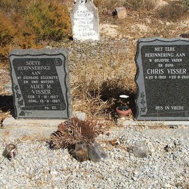 VISSER Chris 1920-2001 &amp; Alice M. 1927-1967