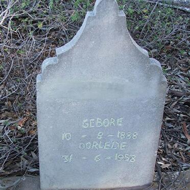 Western Cape, CLANWILLIAM district, Graafwater, Sandfontein, farm cemetery